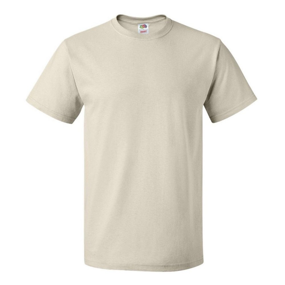 Fruit of the Loom HD Cotton 100% Cotton TShirt. 3930 - Natural